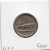 Italie 50 centesimi 1920 striée Sup,  KM 61.2 Quadrige lions