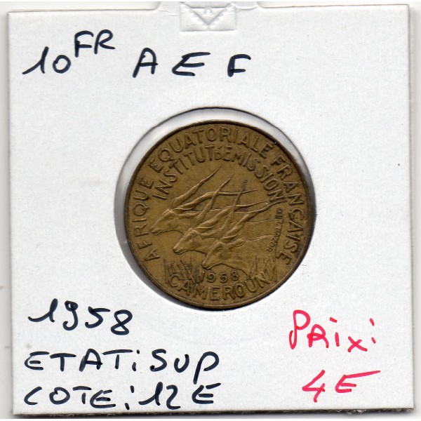 Aef Cameroun 10 francs 1958 Sup, Lec.29