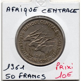 Afrique centrale equatoriale 50 francs 1961 Sup KM.3
