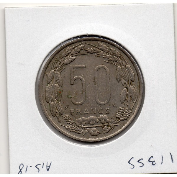 Afrique centrale equatoriale 50 francs 1961 Sup KM.3