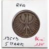 Allemagne RFA 5 deutche mark 1951 D, TTB KM.112