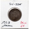 Suisse 1 franc 1928 TTB, KM.24