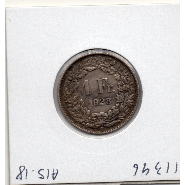 Suisse 1 franc 1928 TTB, KM.24