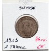 Suisse 1 franc 1913 TTB-, KM.24