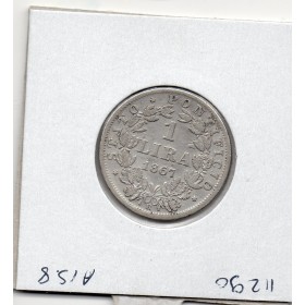 Vatican Pie IX 1 lira 1867 an XXI TB, KM.1378