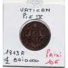Vatican Pie IX 1/2 Baiocco 1849 R Rome TTB, KM.1340
