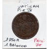 Vatican Pie IX 1 Baiocco 1850 R Rome TTB-, KM.1345