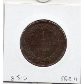 Vatican Pie IX 1 Baiocco 1850 R Rome TTB-, KM.1345