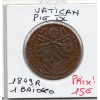 Vatican Pie IX 1 Baiocco 1849 R Rome TTB, KM.1339