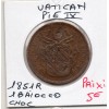 Vatican Pie IX 1 Baiocco 1851 R Rome TB, KM.1345 Choc