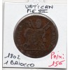 Vatican Pius Pie VII 1 Baiocco 1802 TB+, KM.1267