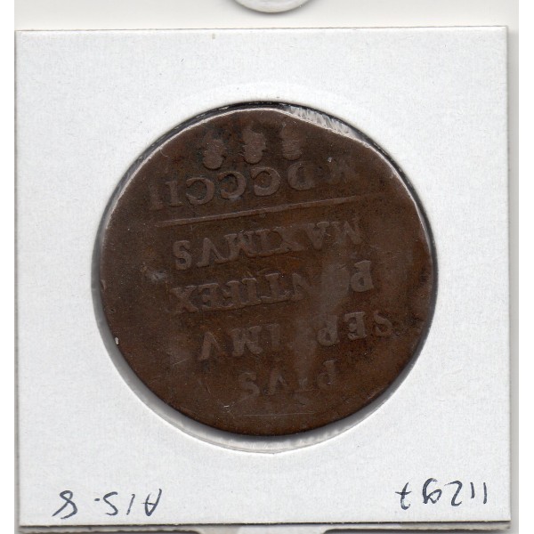 Vatican Pius Pie VII 1 Baiocco 1802 TB+, KM.1267