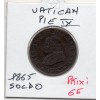 Vatican Pie IX 1 Soldo 1866 TB, KM.1372.1 petit buste