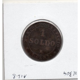 Vatican Pie IX 1 Soldo 1866 TB, KM.1372.1 petit buste
