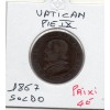 Vatican Pie IX 1 Soldo 1867 TB, KM 1372.2 grand buste