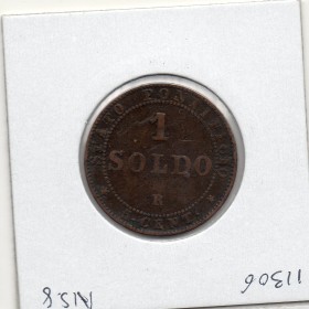 Vatican Pie IX 1 Soldo 1867 TB, KM 1372.2 grand buste