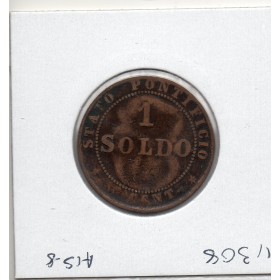 Vatican Pie IX 1 Soldo 1866 TB, KM.1372.2 coins choqués