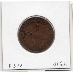 Vatican Pie IX 1 Soldo 1866 B, KM 1372.2 grand buste