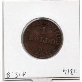 Vatican Pie IX 1 Soldo 1867 TB+, KM 1372.2 grand buste