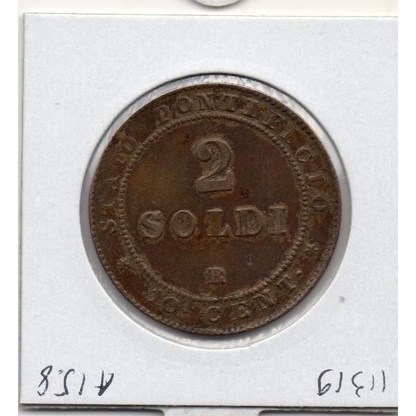 Vatican Pie IX 2 Soldi 1867 TTB, KM.1373