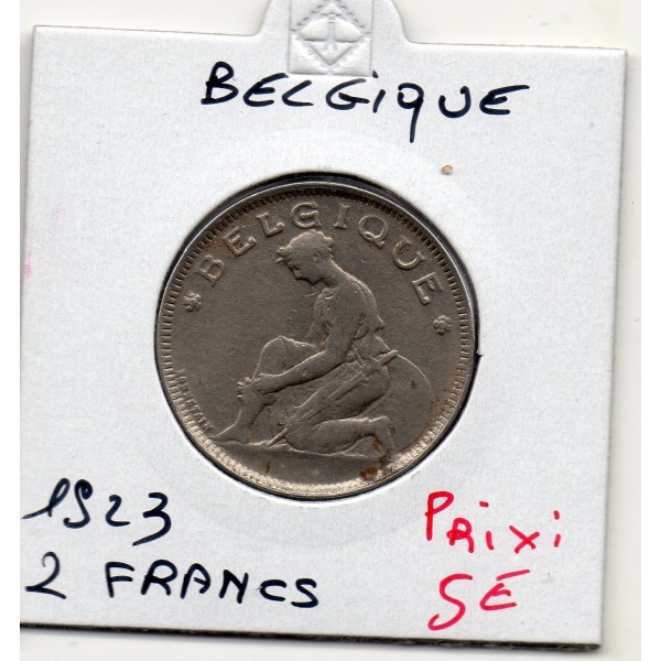 Belgique 2 Francs 1925 en Français TTB, KM.91 type Bonnetain
