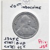Indochine 20 cents 1945 C Castelsarrasin Sup, Lec 253 pièce de monnaie