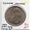 Indochine 1 piastre 1947 striée Sup, Lec 320 pièce de monnaie