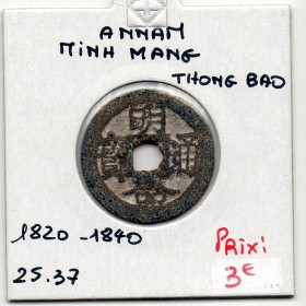 Annam, Minh Mang Thong Bao, 1820-1840, Hartill 25.37 pièce de monnaie