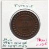Tunisie, 10 Centimes 1917 TTB+, Lec 106 pièce de monnaie