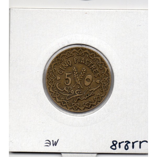 Syrie, 5 Piastres 1933 Aile TTB, Lec 25 pièce de monnaie