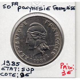 Polynésie Française 50 Francs 1985 Sup, Lec 118 pièce de monnaie
