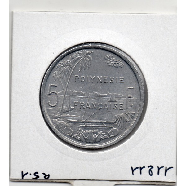 Polynésie Française 5 Francs 1965 Sup, Lec 47 pièce de monnaie