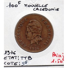 Nouvelle Calédonie 100 Francs 1976 TTB, Lec 130 pièce de monnaie