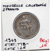 Nouvelle Calédonie 2 Francs 1949 TTB-, Lec 55 pièce de monnaie