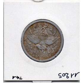 Nouvelle Calédonie 2 Francs 1949 TTB-, Lec 55 pièce de monnaie