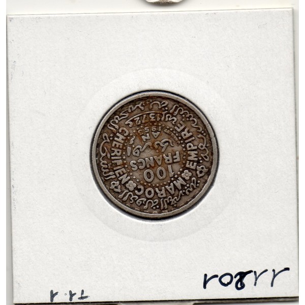 Maroc 100 francs 1372 AH -1953 TTB, Lec 288 pièce de monnaie