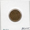 Maroc 10 francs 1371 AH -1952 TTB, Lec 262 pièce de monnaie