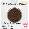 Maroc 5 Mouzounas 1340 AH -1922 TTB, Lec 66 pièce de monnaie