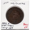 Indochine 1 cent 1892 TTB+, Lec 43 pièce de monnaie