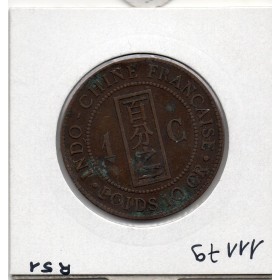 Indochine 1 cent 1888 TB-, Lec 40 pièce de monnaie