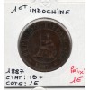 Indochine 1 cent 1887 TB+, Lec 39 pièce de monnaie