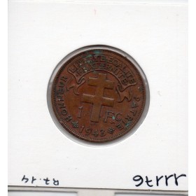 Cameroun 1 franc 1943 TTB, Lec 16 pièce de monnaie