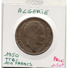 Algérie 100 Francs 1950 TTB-, Lec 55 pièce de monnaie