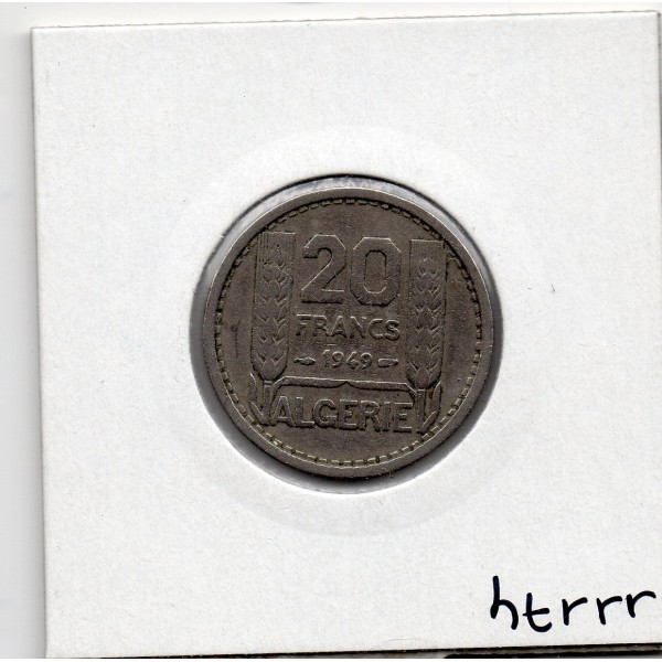 Algérie 20  Francs 1949 TTB, Lec 48 pièce de monnaie