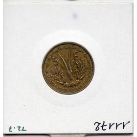 AOF Afrique Occidentale Française 5 Francs 1956 Sup, Lec 14 pièce de monnaie