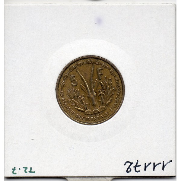 AOF Afrique Occidentale Française 5 Francs 1956 Sup, Lec 14 pièce de monnaie