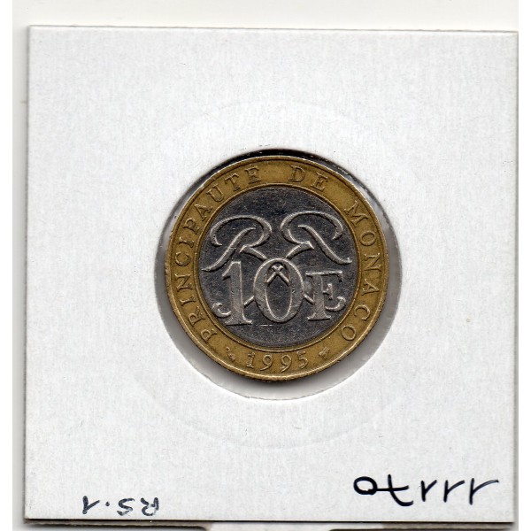 Monaco Rainier III 10 Francs 1995 TTB, Gad 160 pièce de monnaie