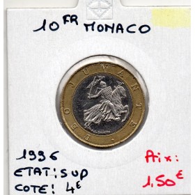 Monaco Rainier III 10 Francs 1996 Sup, Gad 160 pièce de monnaie