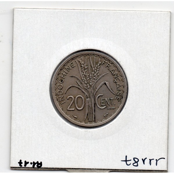 Indochine 20 cents .1939. non magnétique TTB+, Lec 247 pièce de monnaie