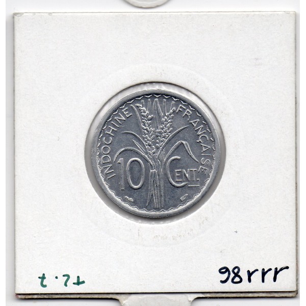 Indochine 10 cents 1945 Spl, Lec 186 pièce de monnaie